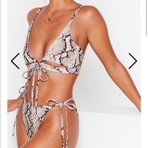 Nasty Gal SnakeSkin Bathing Suit